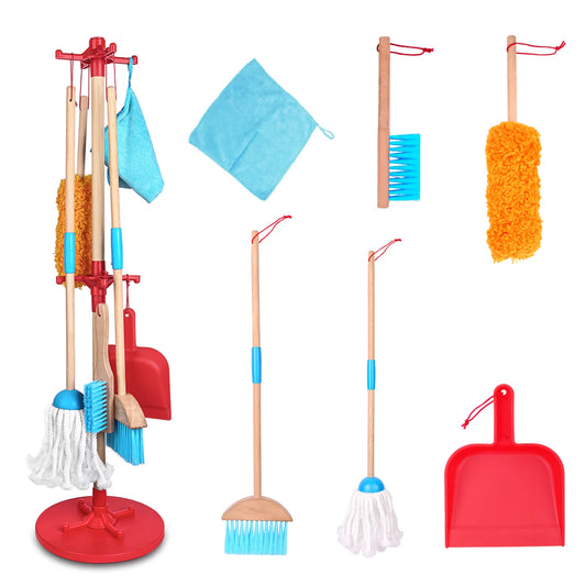 Keplr - Wooden Detachable Kids Cleaning Set